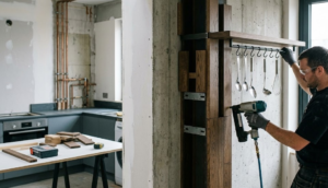 Habillage IPN dans la cuisine : créer un support pour les ustensiles